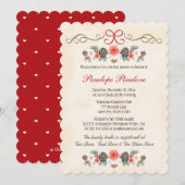  Bloemen Pinecone Kerst Vrijgezellenfeest Kaart (Voorkant / Achterkant)