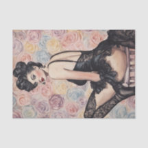  Bloemen Pinup Kant Decoupage Papier