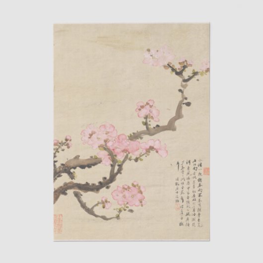 Bloemen Pl. 02 door Liang Yuwei Tissuepapier (Voorkant)