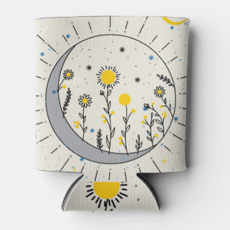 Bloemen Planet: Zon Maan Grafisch Blikjeskoeler