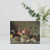 Bloemen, planken en insecten Balthasar van der Ast Briefkaart (Staand voorkant)
