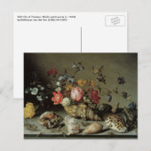 Bloemen, planken en insecten Balthasar van der Ast Briefkaart (Voorkant / Achterkant)