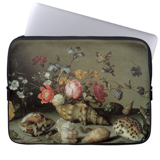 Bloemen, planken en insecten Balthasar van der Ast Laptop Sleeve (Voorkant)