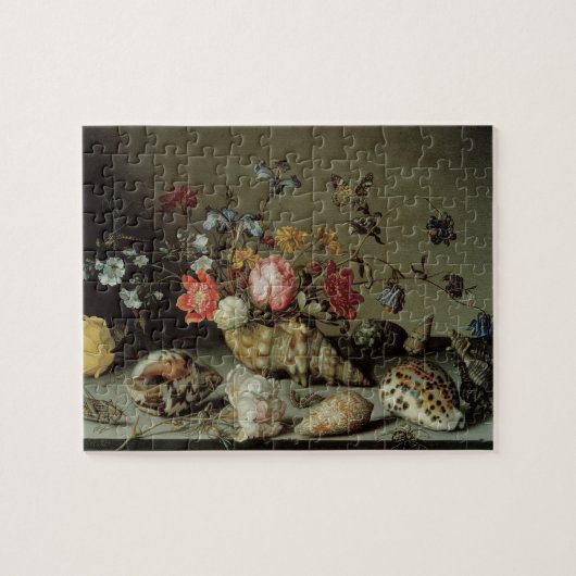 Bloemen, planken en insecten Balthasar van der Ast Legpuzzel (Horizontaal)