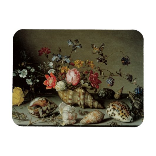 Bloemen, planken en insecten Balthasar van der Ast Magneet (Horizontaal)