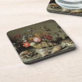 Bloemen, planken en insecten Balthasar van der Ast Onderzetter (Linkerzijde)