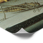 Bloemen, planken en insecten Balthasar van der Ast Poster (Hoek)