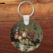 Bloemen, planken en insecten Balthasar van der Ast Sleutelhanger (Achterkant)