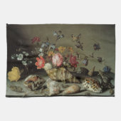Bloemen, planken en insecten Balthasar van der Ast Theedoek (Horizontaal)