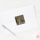 Bloemen, planken en insecten Balthasar van der Ast Vierkante Sticker (Envelop)