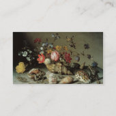 Bloemen, planken en insecten Balthasar van der Ast Visitekaartje (Achterkant)