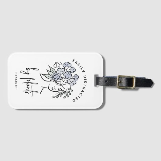  Bloemen Plant Afgeleide tuinman Schattige Bagagelabel (Voorkant (horizontaal))