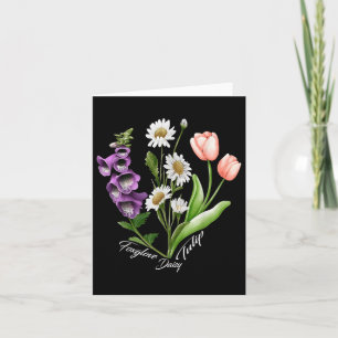 Bloemen Plant Foxglove Daisy Tulip Flower G Kaart