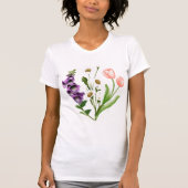  Bloemen Plant Foxglove Daisy Tulip Flower G T-shirt (Voorkant)