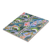 Bloemen, planten en ventilatoren tegeltje (Zijkant)