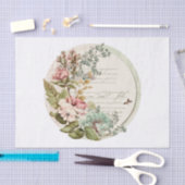  Bloemen Plaque voor Decoupage Tissuepapier (Craft)