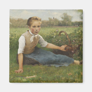 Bloemen plukken   1882 magneet