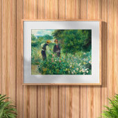 Bloemen plukken door Auguste Renoir Impressionist Poster