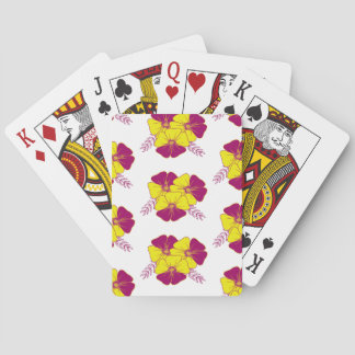 bloemen pokerkaarten