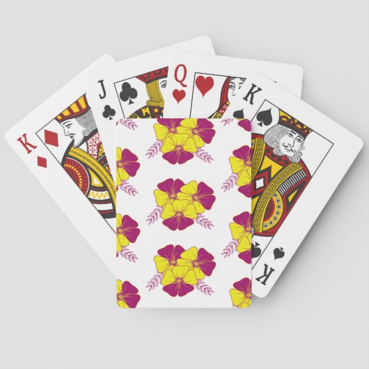 bloemen pokerkaarten (Achterkant)