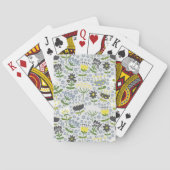 bloemen pokerkaarten (Achterkant)