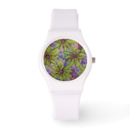 Bloemen Polkadot Centra Horloge