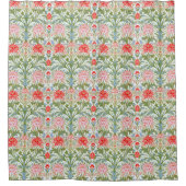 Bloemen Polyester Stof Douchegordijn (Voorkant)