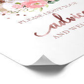 Bloemen Pompoen Herfst Bruidsdouche Advies Bord Poster (Hoek)