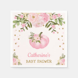 Bloemen Pompoen Papier Servet Herfst Herfst Baby M