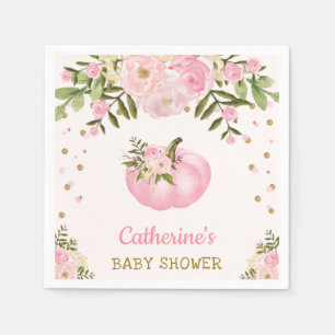 Bloemen Pompoen Papier Servet Herfst Herfst Baby M