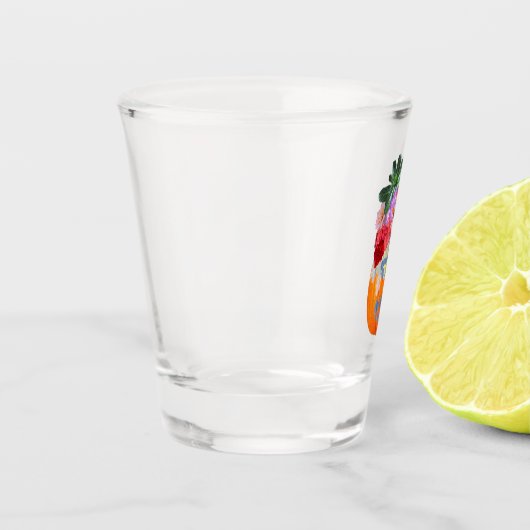 Bloemen Pompoen Shot glas (Links)