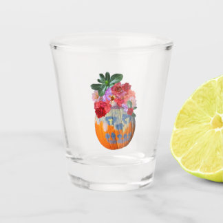 Bloemen Pompoen Shot glas