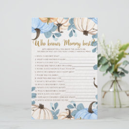 Bloemen pompoen - Wie weet mama beste douche spel