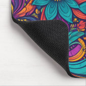Bloemen pop kunst print muismat (Hoek)