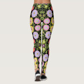 Bloemen Pop kunst schilderij naadloos patroon Leggings (Achterkant)