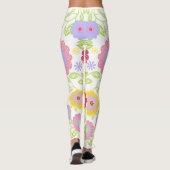 Bloemen Pop kunst schilderij Patroon Leggings (Achterkant)
