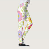 Bloemen Pop kunst schilderij Patroon Leggings (Rechts)