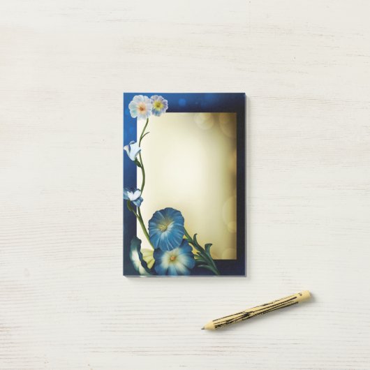 Bloemen Post-it® Notes (Op bureau)