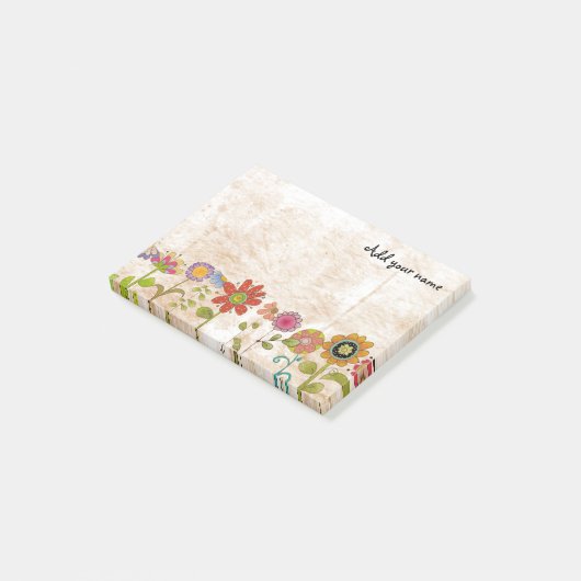 Bloemen Post-it® Notes (Schuin)