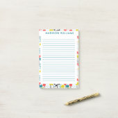 Bloemen post-it notities post-it® notes (Op bureau)