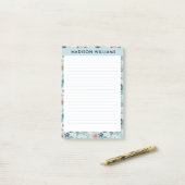 Bloemen post-it notities post-it® notes (Op bureau)