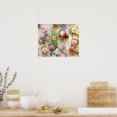 bloemen poster (Keuken)