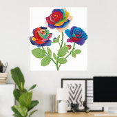  bloemen poster (Thuiskantoor)