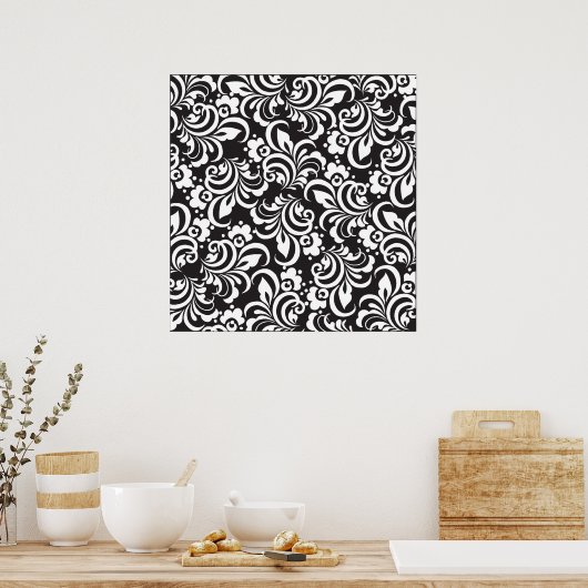 bloemen poster (Keuken)