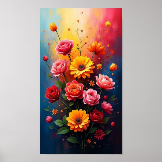 Bloemen Poster (Voorkant)