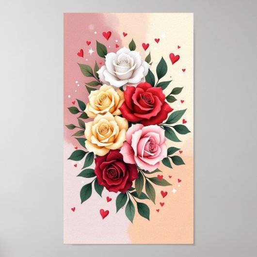 Bloemen Poster (Voorkant)