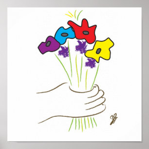 bloemen poster