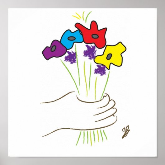 bloemen poster (Voorkant)