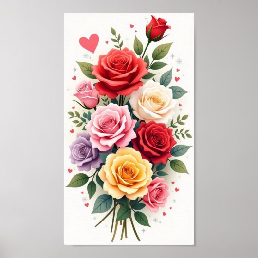 Bloemen Poster (Voorkant)