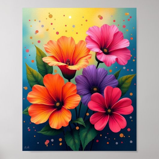 Bloemen Poster (Voorkant)